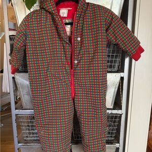 Hanna Andersson Festive Plaid Kids Footie